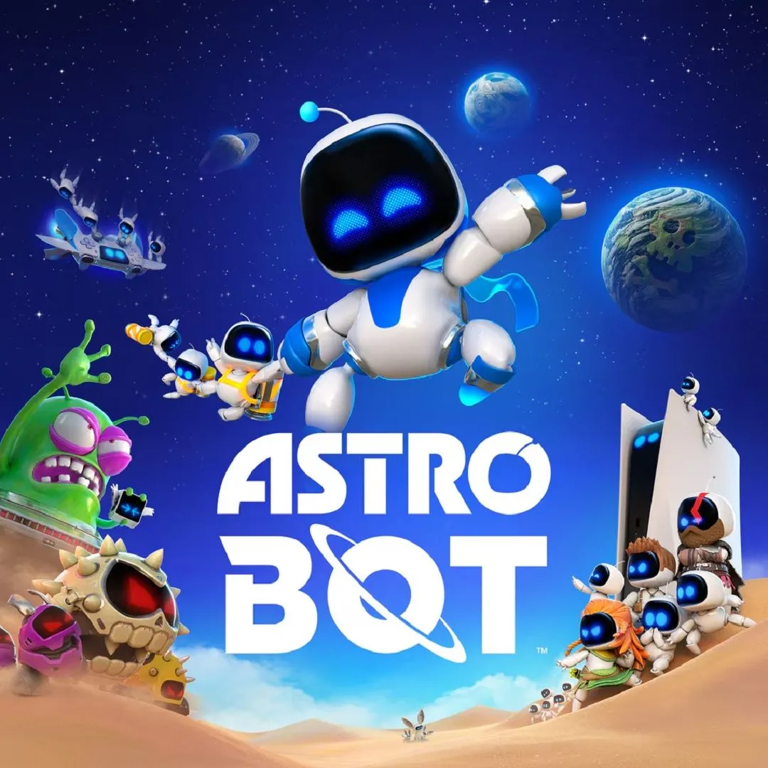 Ảnh giới thiệu game Astro Bot, tựa game platformer 3D được đánh giá cao trên PlayStation 5.