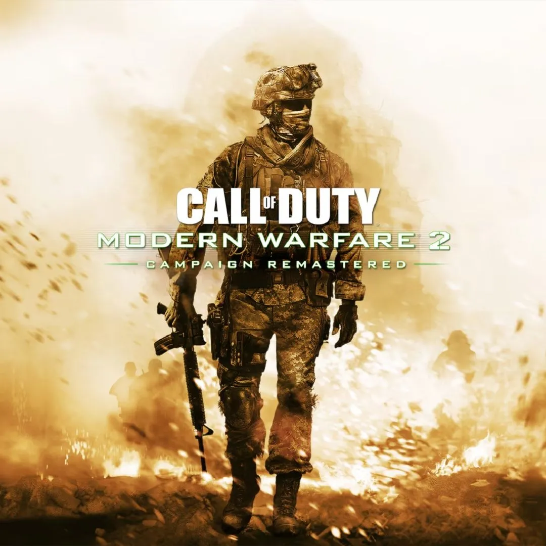 Bìa game Call of Duty: Modern Warfare 2 Campaign Remastered, chứa đựng plot twist phản bội bất ngờ.