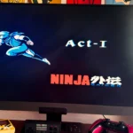 Game Ninja Gaiden 1988 hiển thị trên màn hình máy tính, minh họa cho thể loại platformer cổ điển.