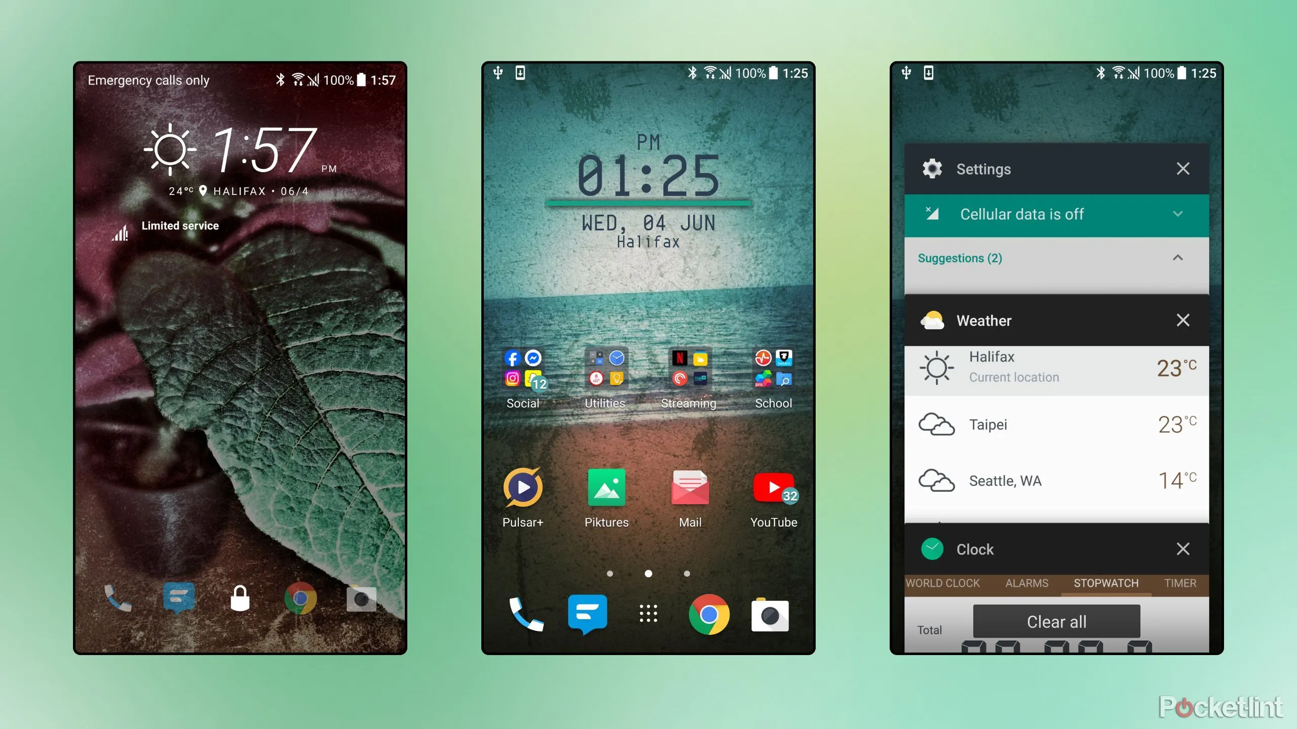 Giao diện HTC Sense trên HTC 10 với các màn hình chính và cài đặt