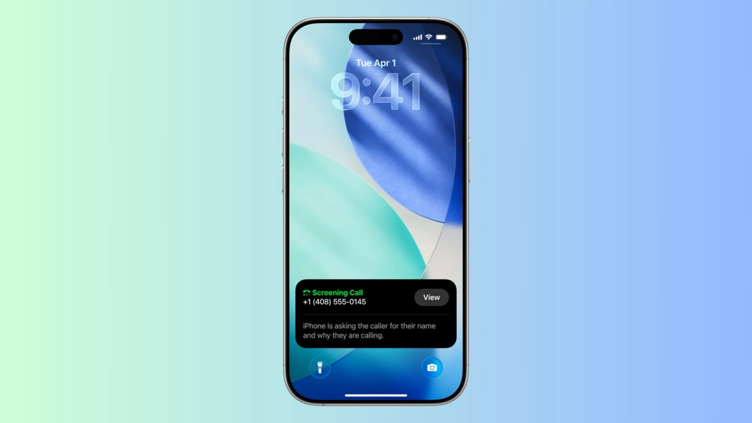 Giao diện tính năng Call Screening trên iOS 26