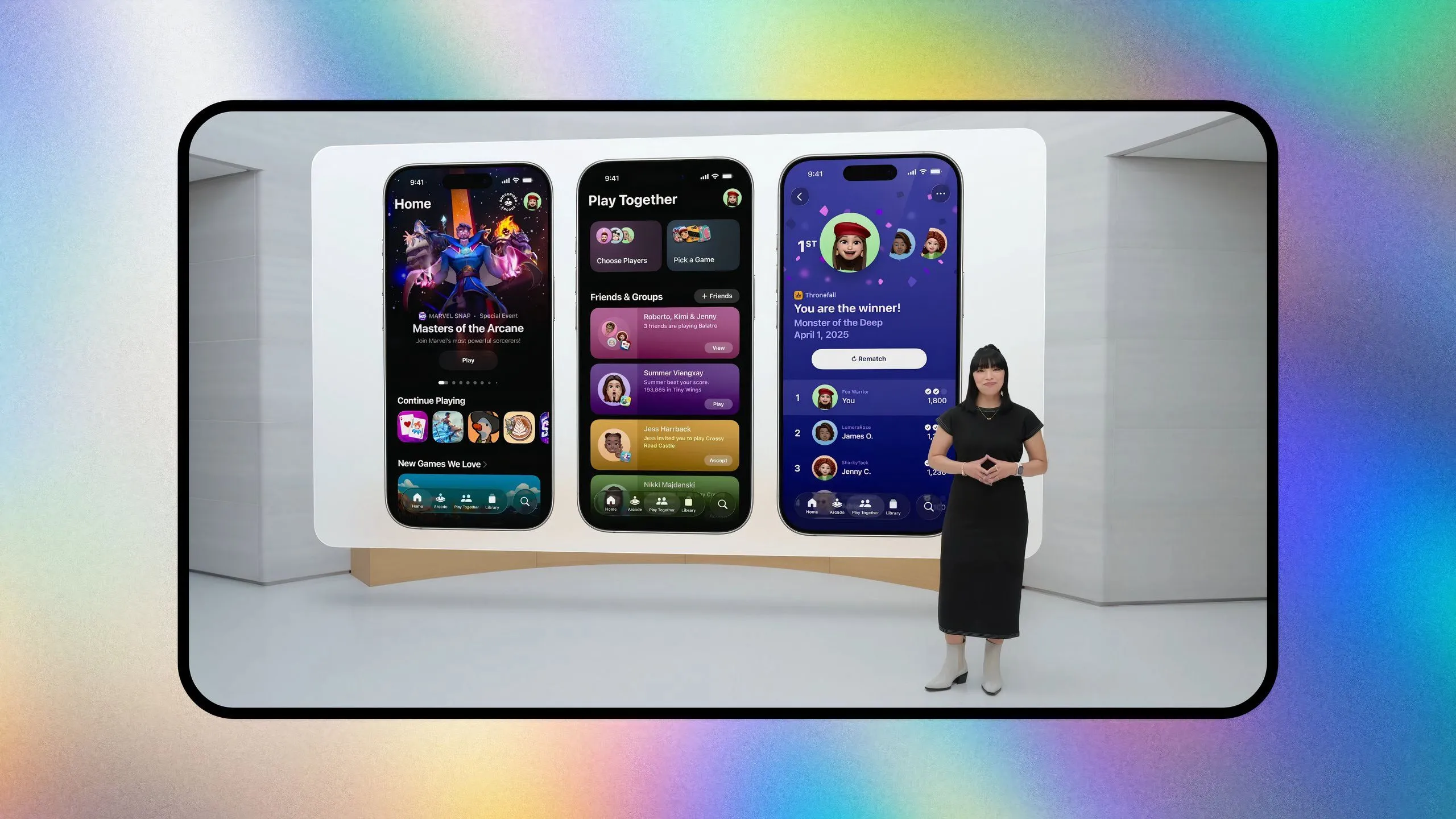 Giao diện ứng dụng Games mới của Apple trên iOS 26