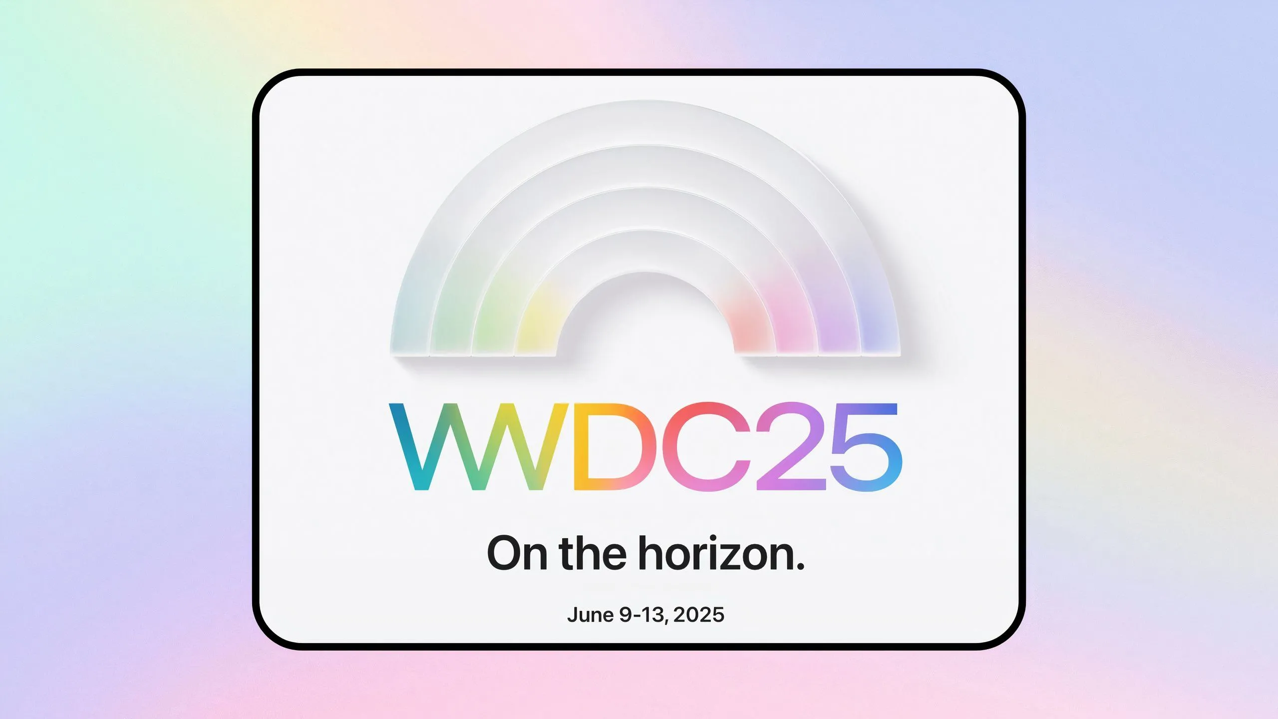Hình ảnh quảng cáo sự kiện WWDC 2025 của Apple