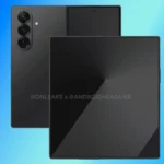 Hình ảnh rò rỉ render của điện thoại gập Samsung Galaxy Z Fold 7 màu xanh dương