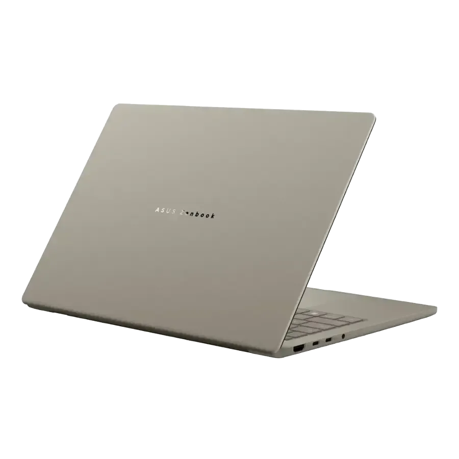 Laptop Asus Zenbook A14 màu be Zabriskie trên nền trắng