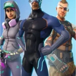 Một ảnh cắt ghép minh họa lối chơi tốc độ cao trong Fortnite