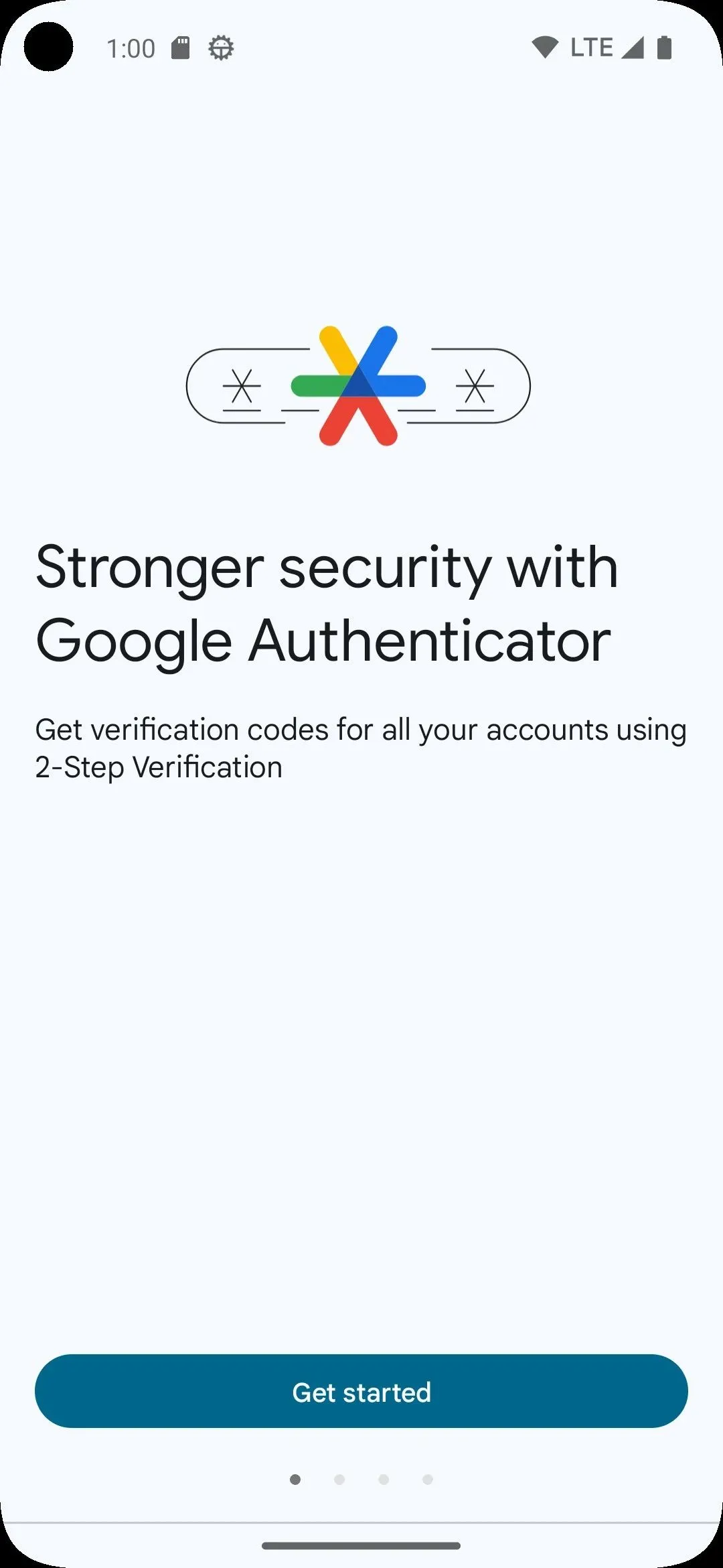 Trang thiết lập ứng dụng Google Authenticator, minh họa phương pháp xác thực hai yếu tố an toàn hơn so với SMS để bảo vệ tài khoản liên kết với eSIM