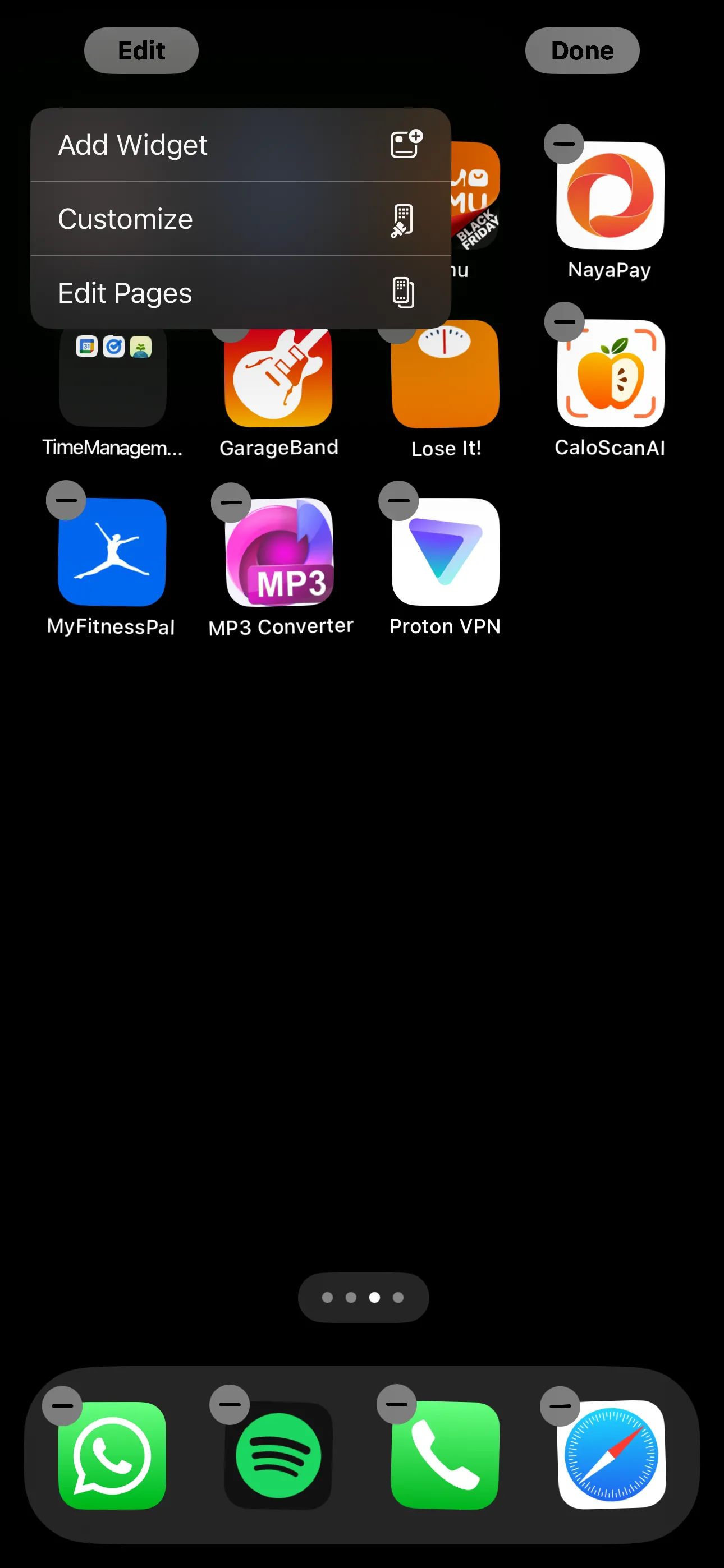Ứng dụng màn hình chính đang rung lắc trên iPhone