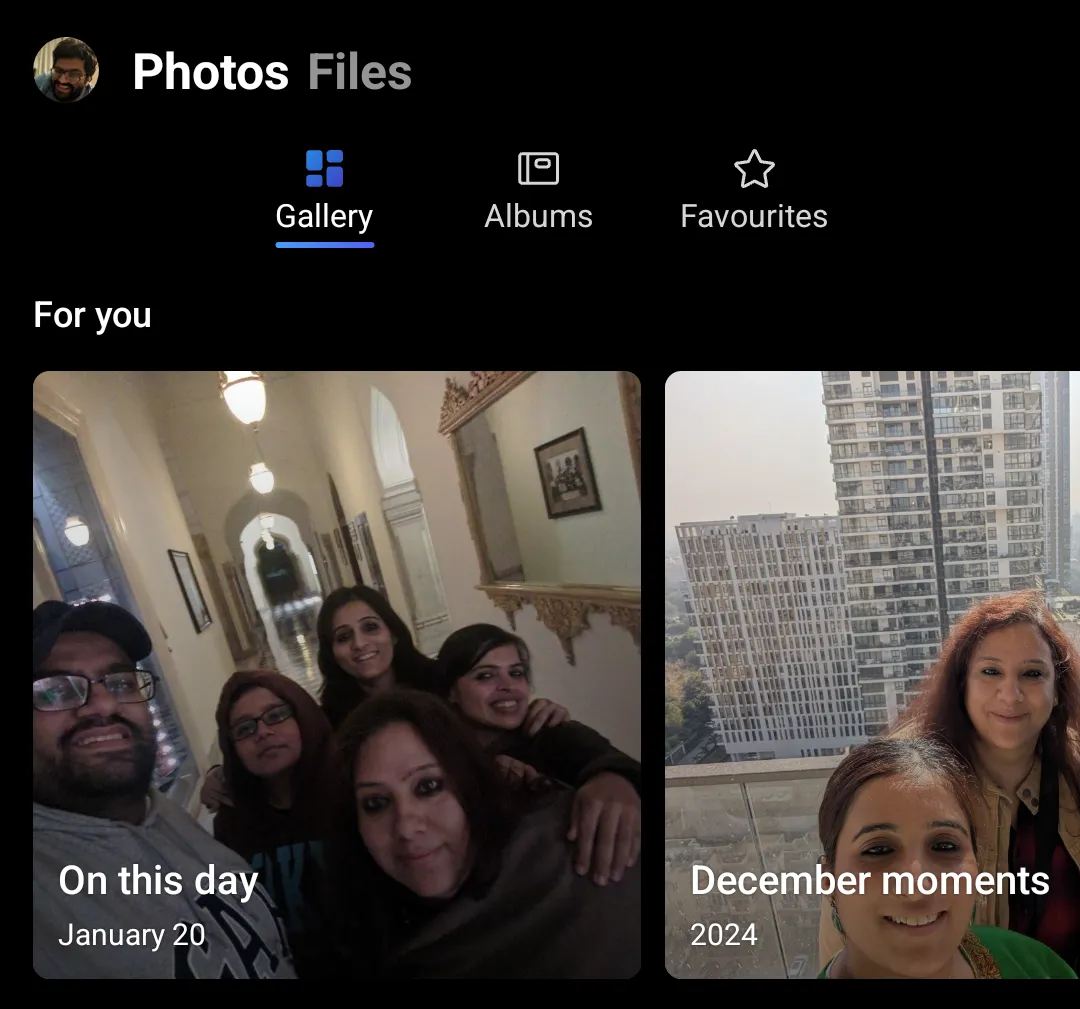 Các album được tuyển chọn trên Microsoft OneDrive