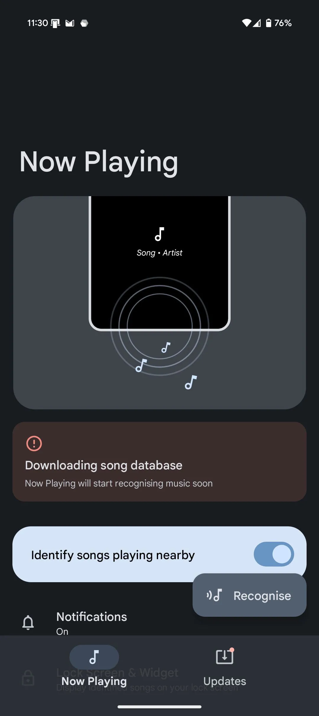 Các bước thiết lập và cấu hình Ambient Music Mod, bao gồm tùy chọn mã hóa thay thế và cài đặt giao diện