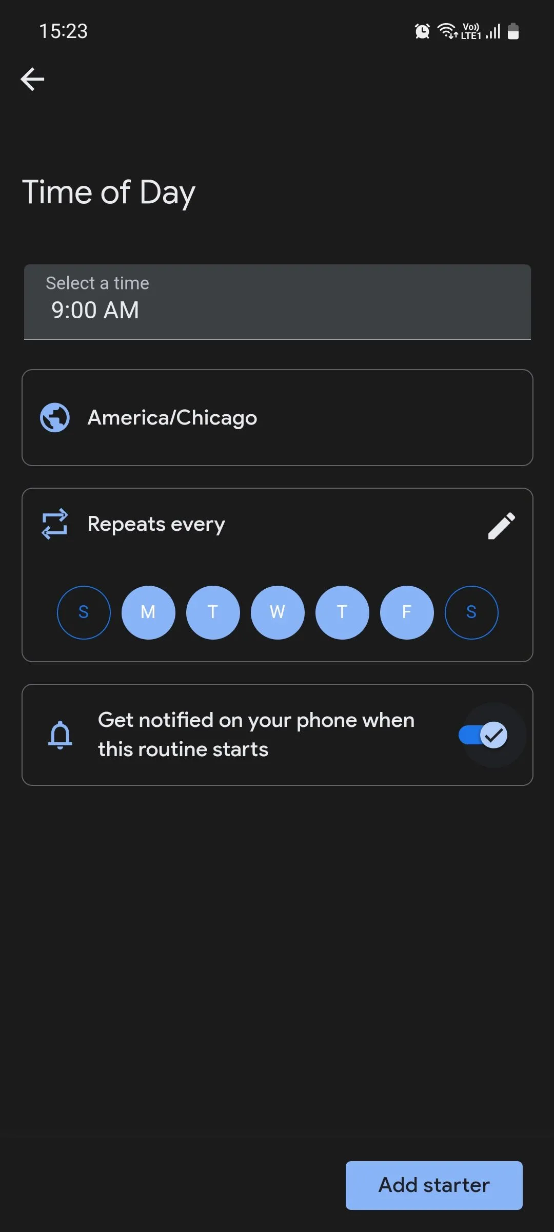 Cài đặt kích hoạt thói quen tự động theo thời gian trong Google Assistant Routines