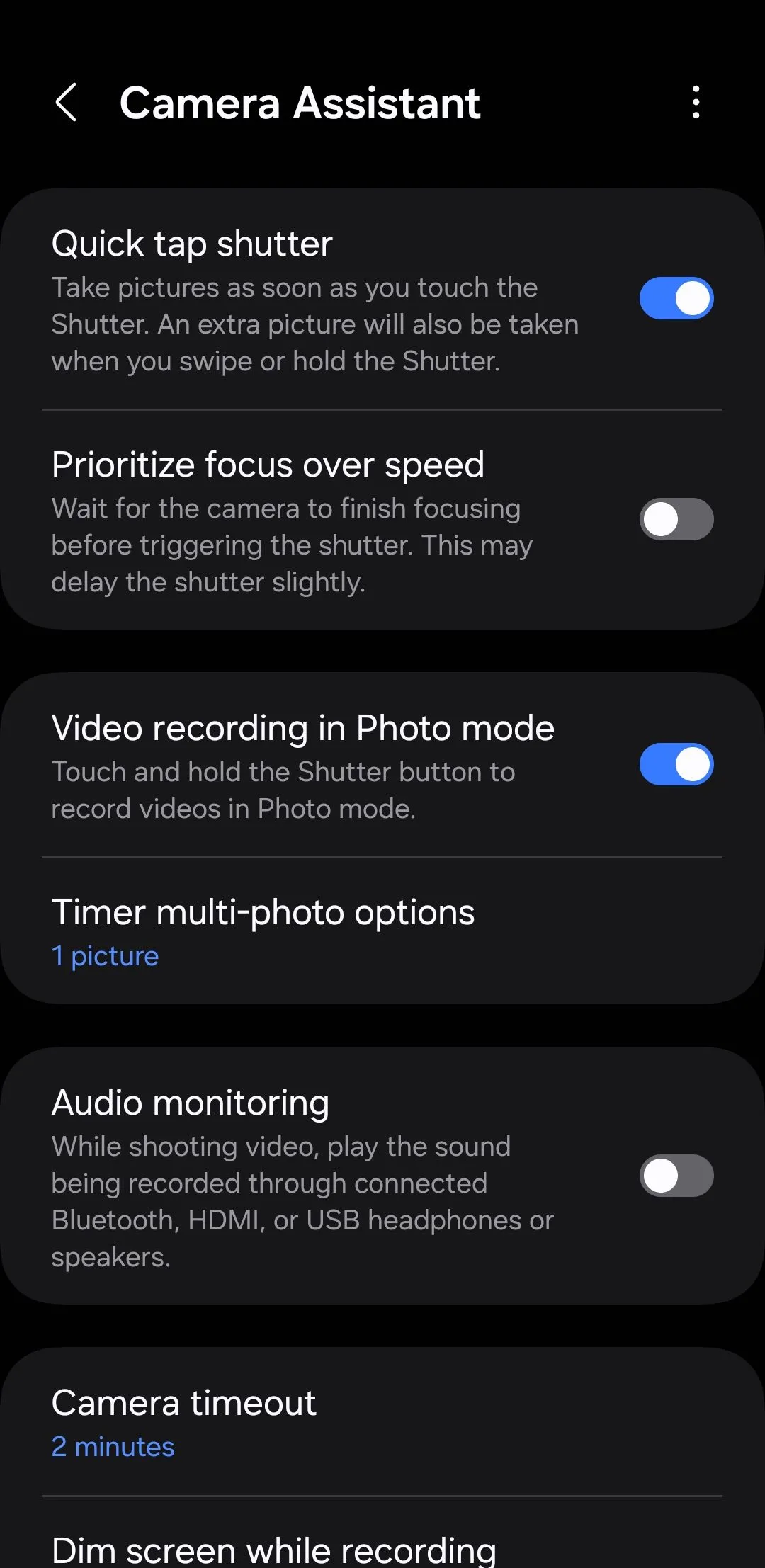 Cài đặt mô-đun Camera Assistant trên điện thoại Samsung
