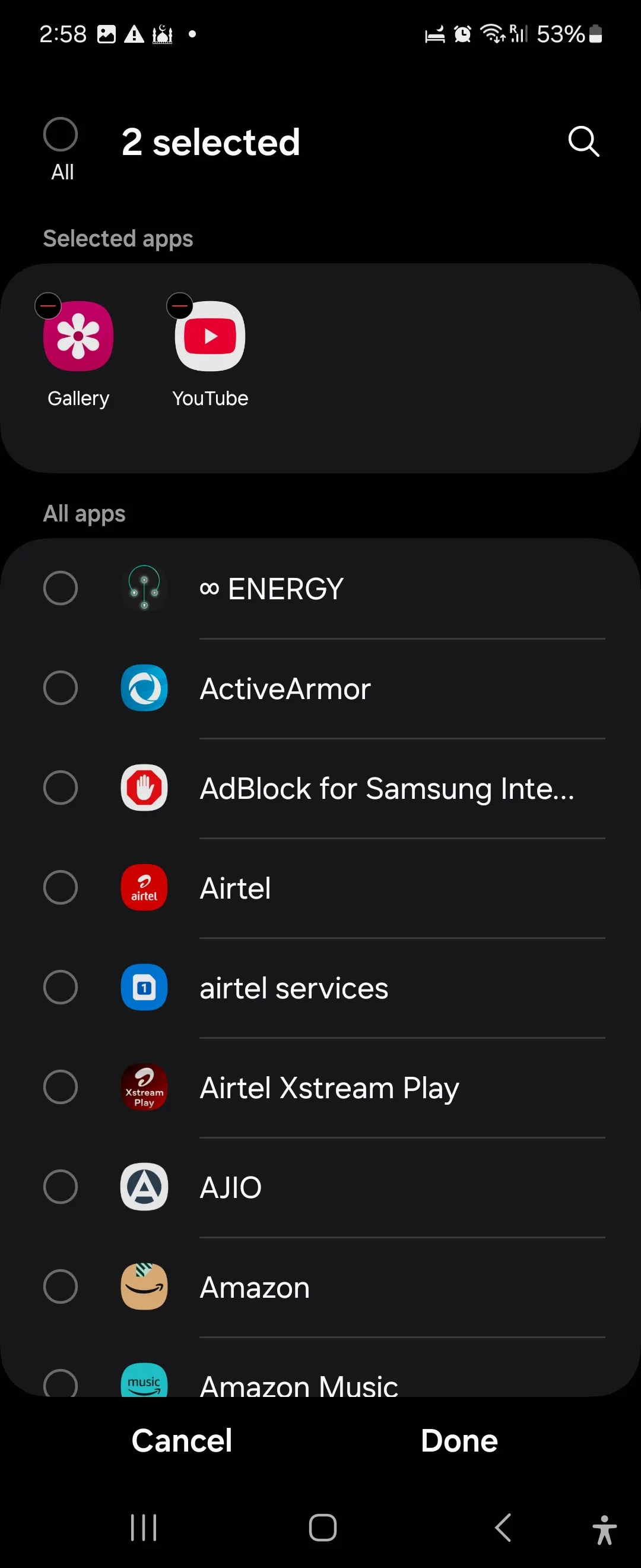 Cài đặt quy trình xoay màn hình trong Samsung Chế độ và Quy trình