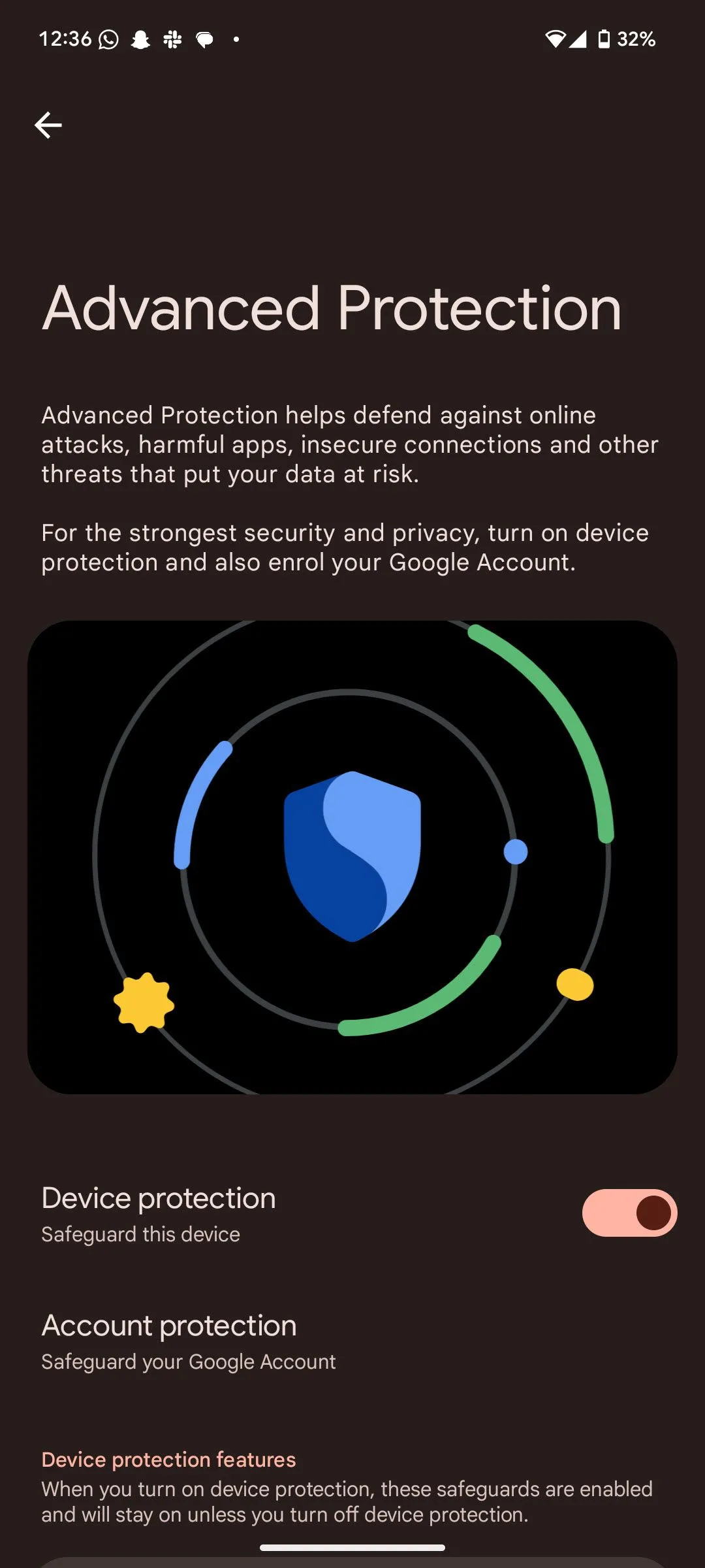 Cài đặt tính năng Bảo vệ Nâng cao (Advanced Protection) mới trong Android 16