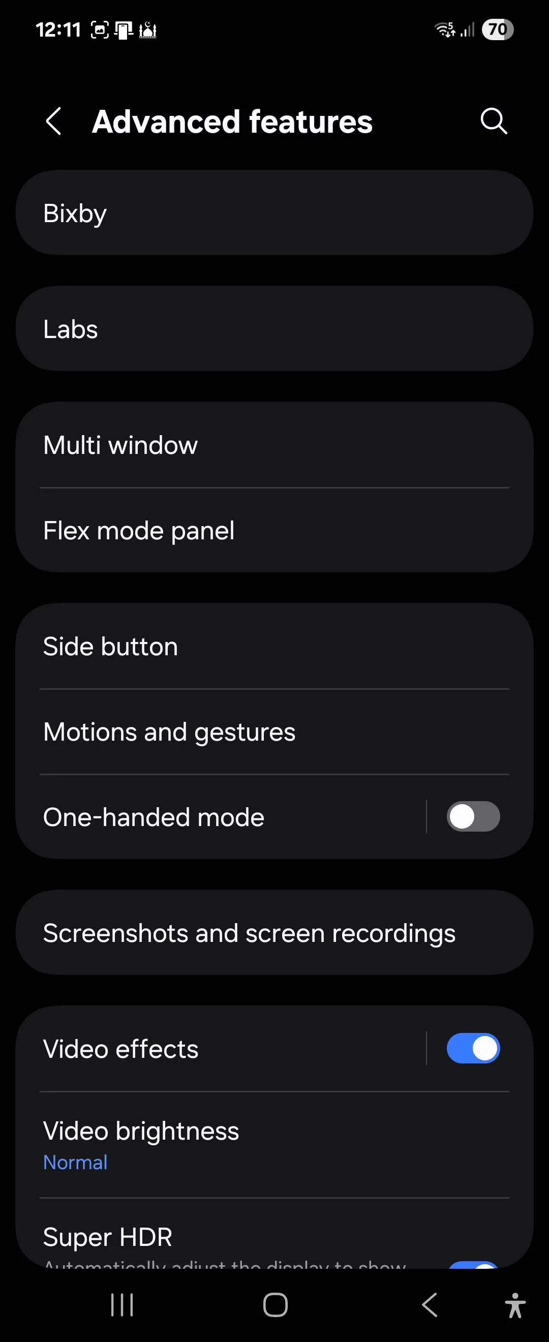 Cài đặt Tính năng nâng cao của Samsung Galaxy Z Flip 6 One UI 7
