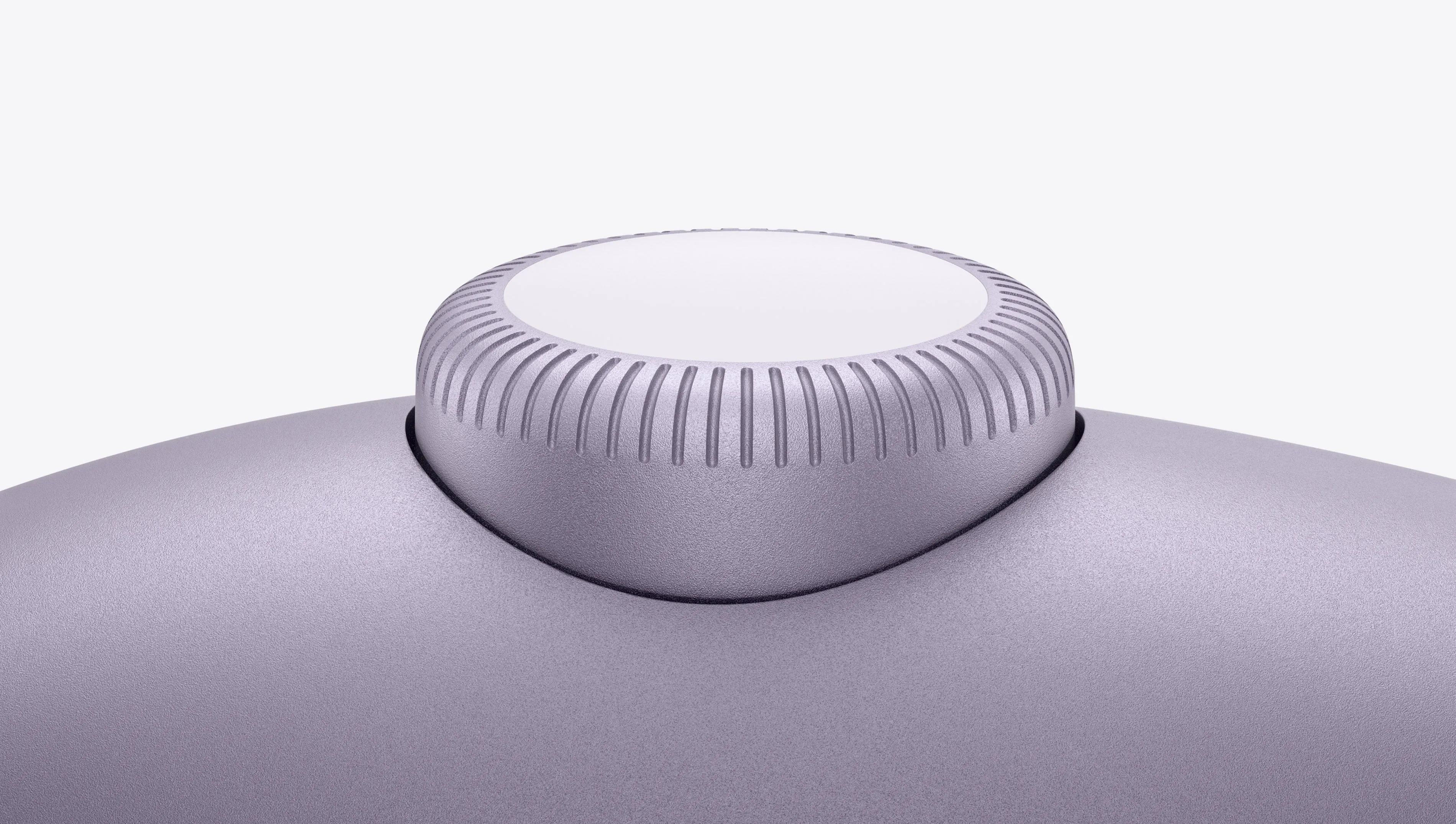 Cận cảnh nút Digital Crown trên AirPods Max, một chi tiết gây khó khăn khi điều khiển.