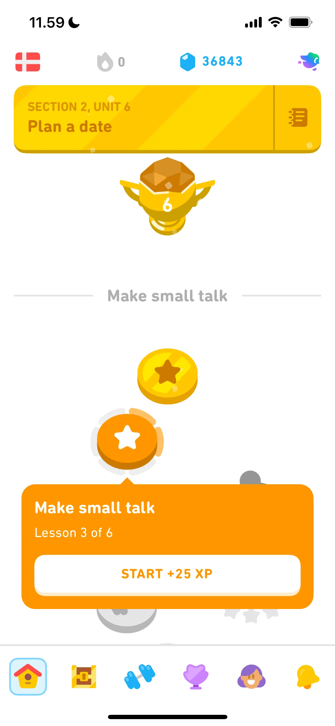 Cây kỹ năng và lộ trình bài học trong ứng dụng Duolingo