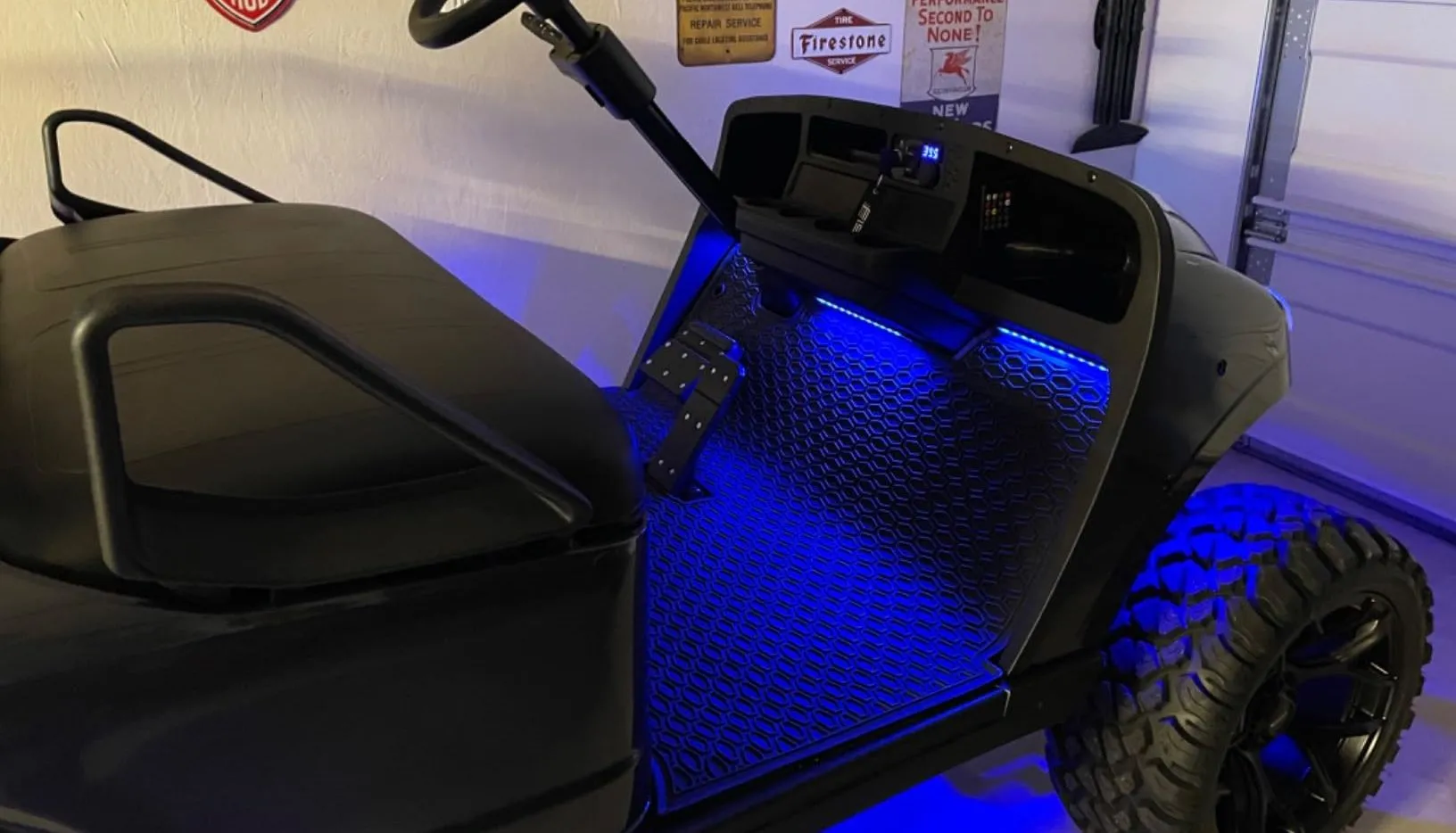 Đèn LED nội thất xe hơi Nilight màu xanh dương trang trí dưới sàn xe, cấp nguồn từ cổng USB