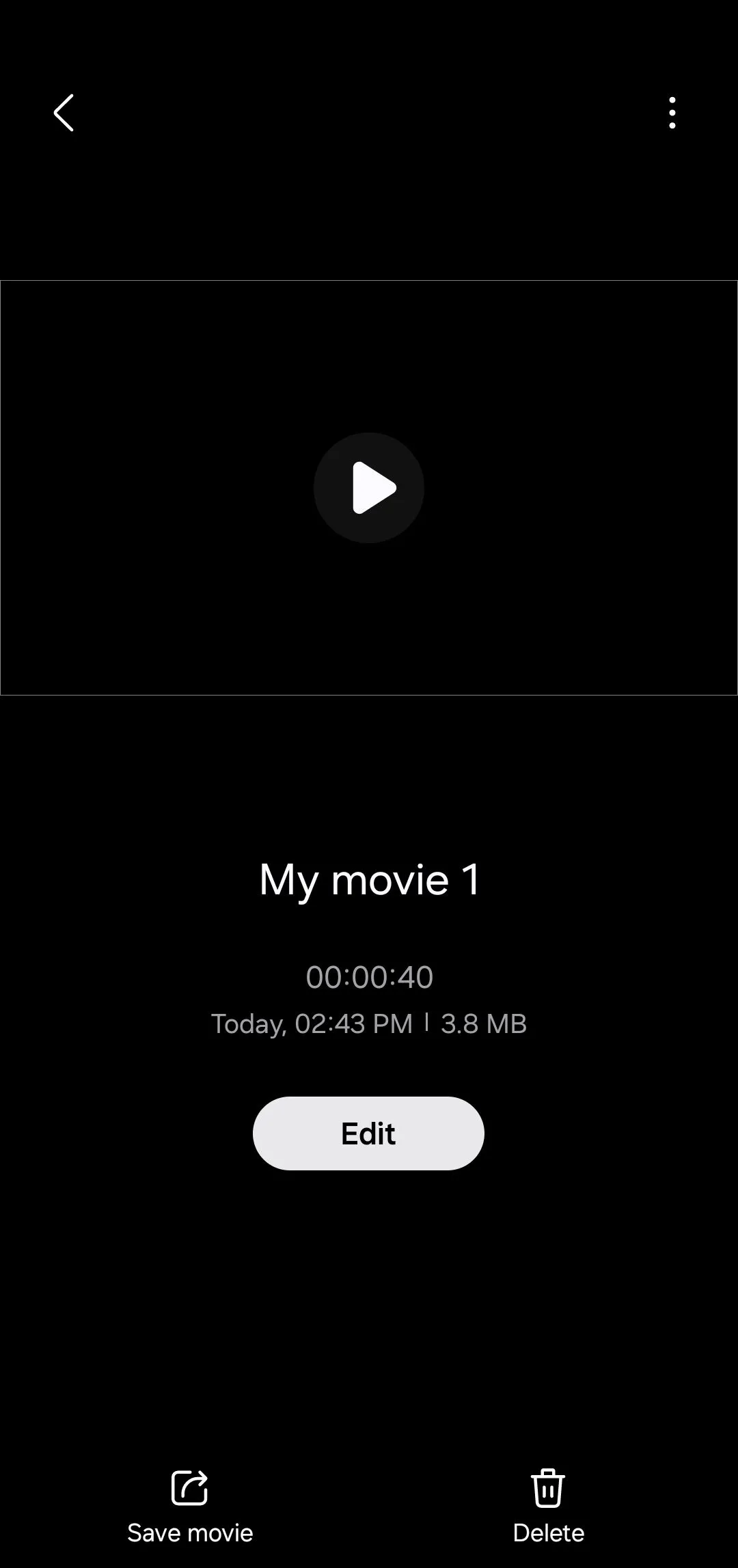 Dự án chỉnh sửa video trong ứng dụng Samsung Studio