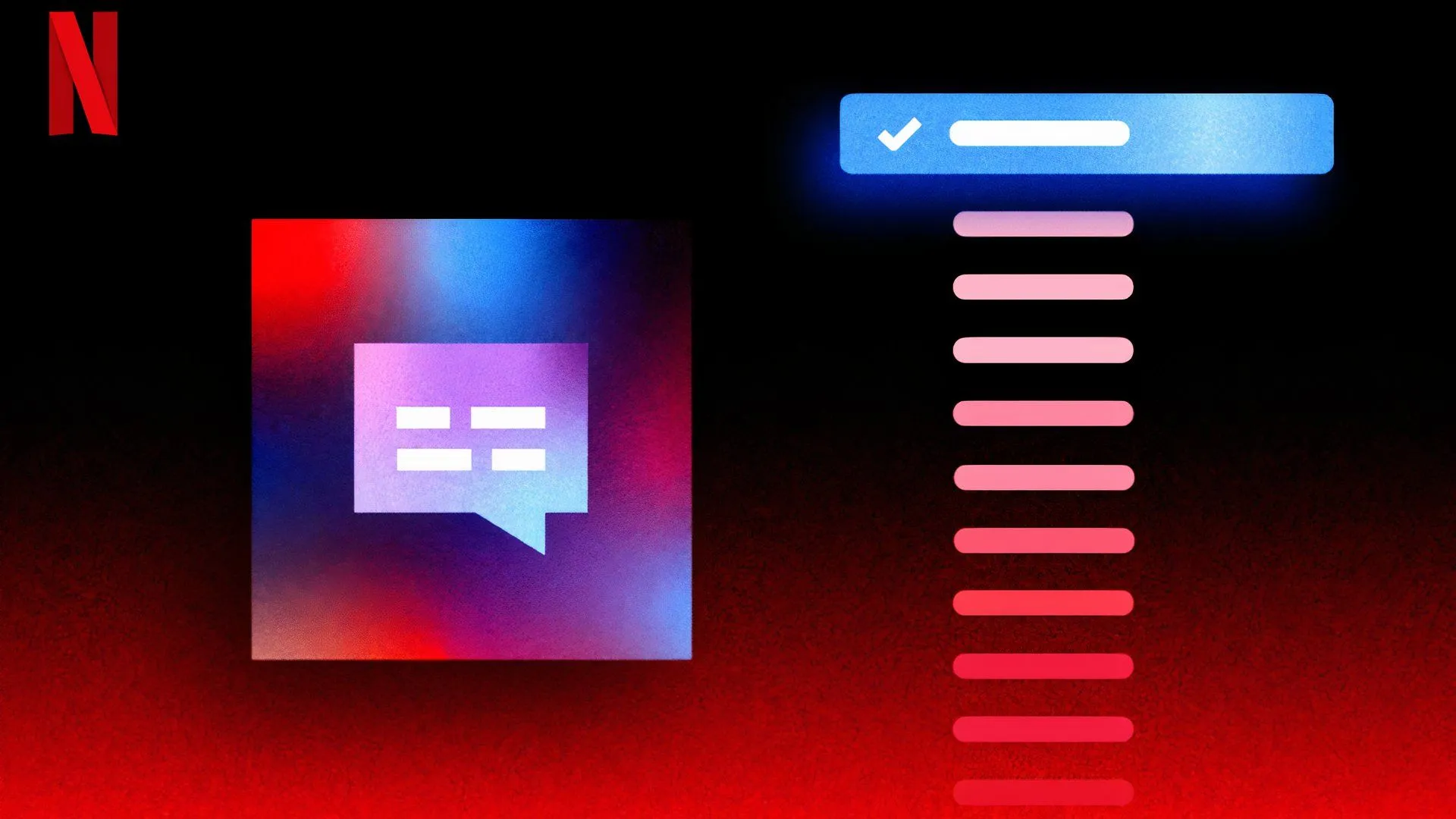 Giao diện ứng dụng Netflix trên TV, hiển thị các tùy chọn ngôn ngữ phụ đề và lồng tiếng đa dạng.