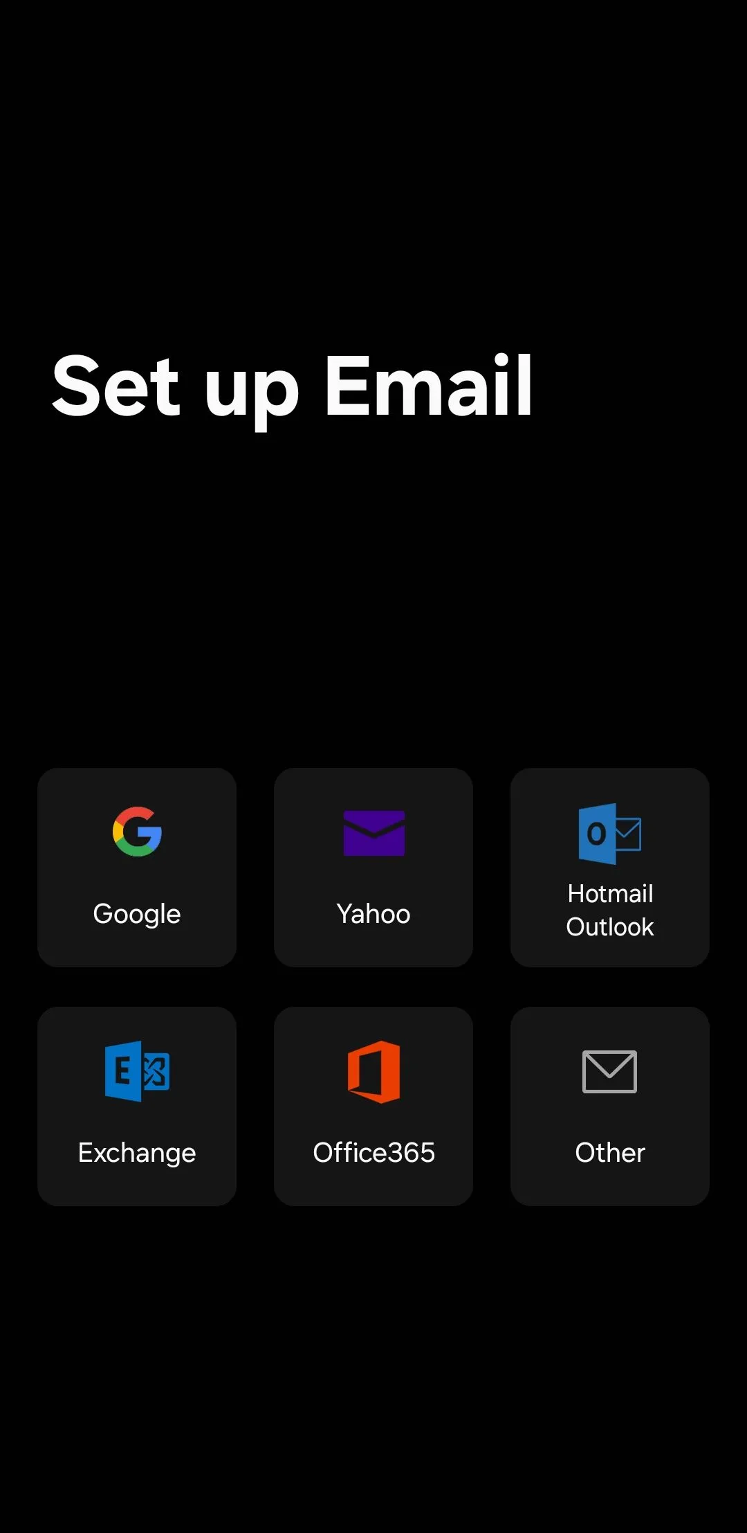 Giao diện ứng dụng Samsung Email trên điện thoại Galaxy