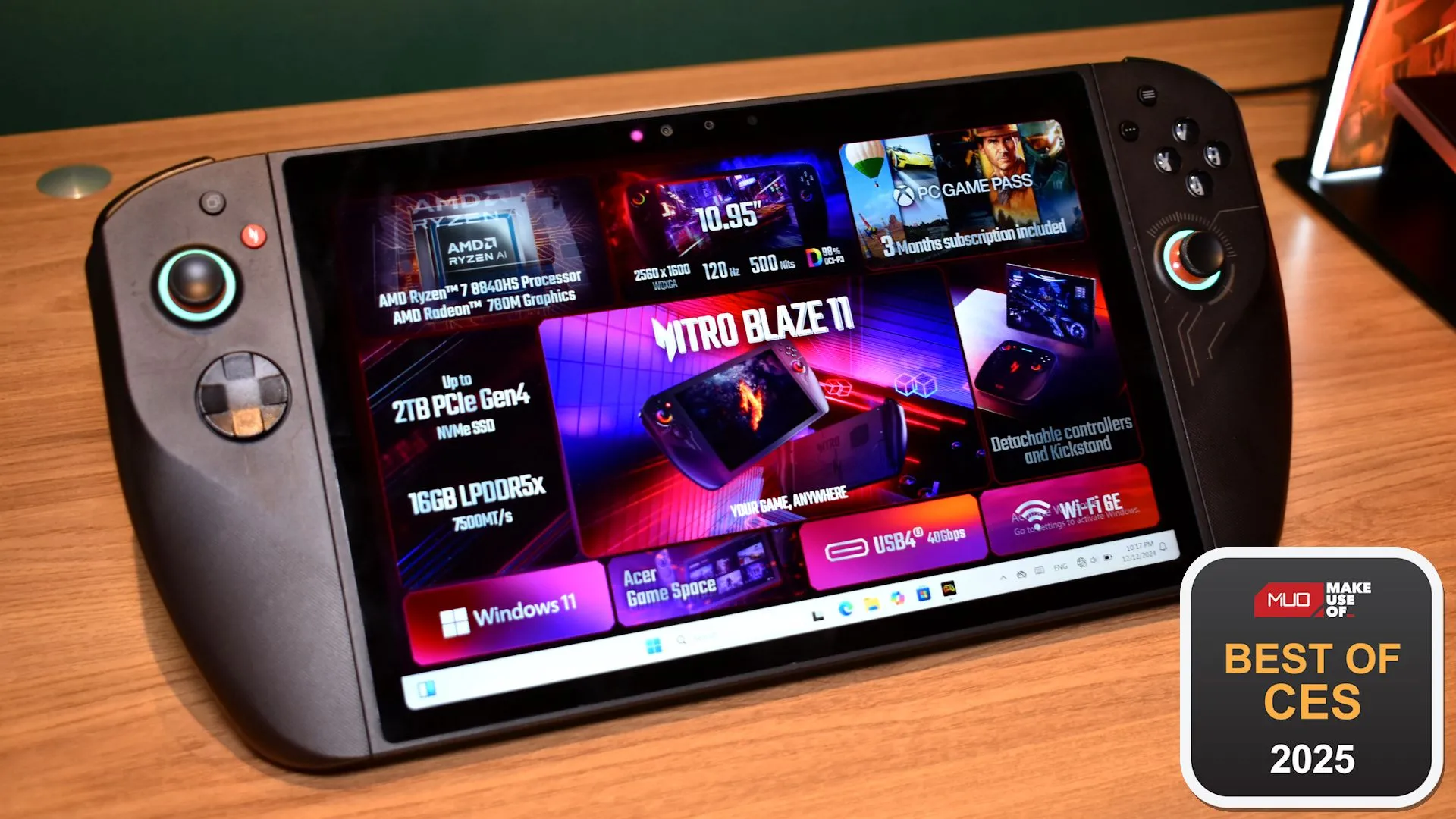 Máy chơi game cầm tay Acer Nitro Blaze 11 được vinh danh tại CES 2025