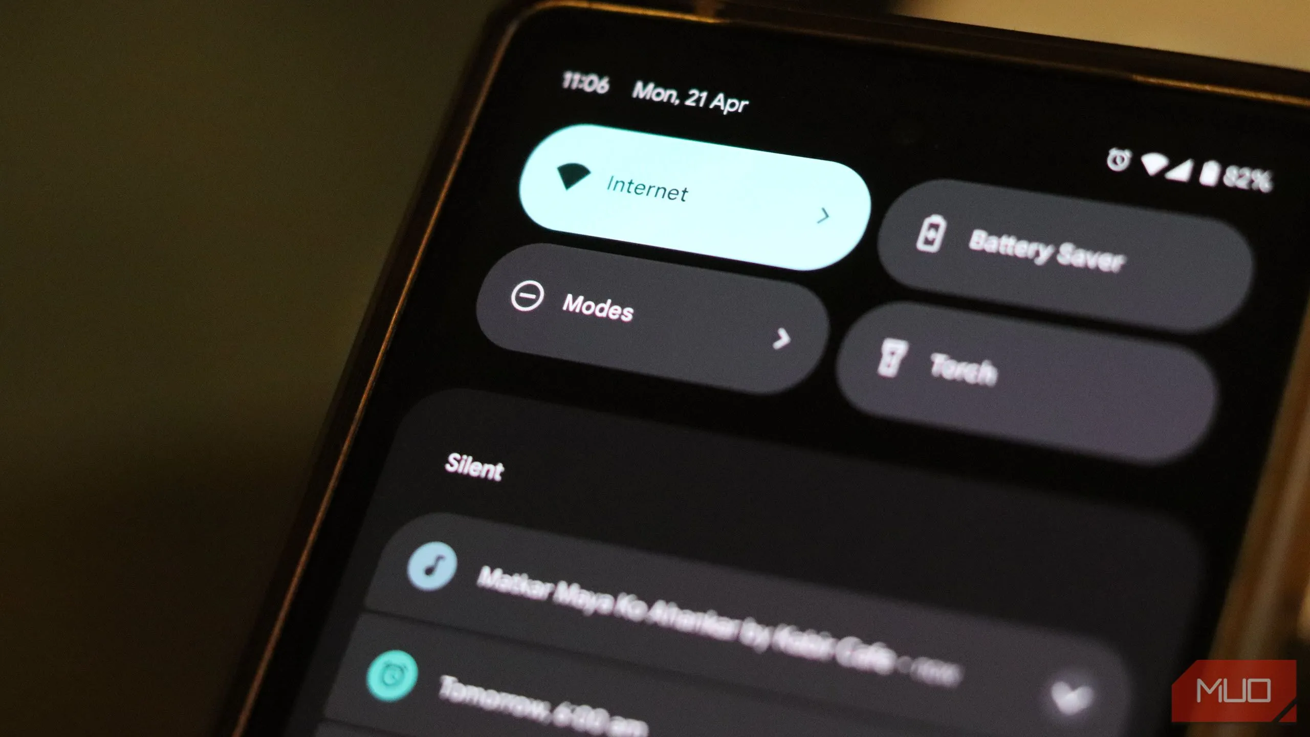 Menu truy cập nhanh các Chế độ (Modes) tùy chỉnh trên Google Pixel