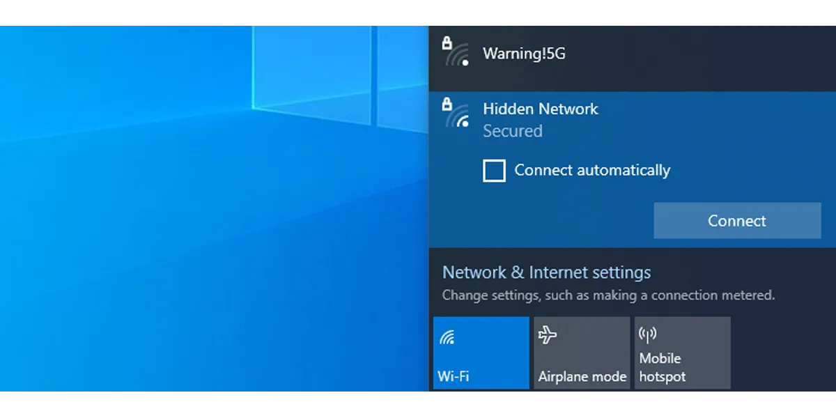 Ngăn mạng Wi-Fi tự động kết nối trên Windows