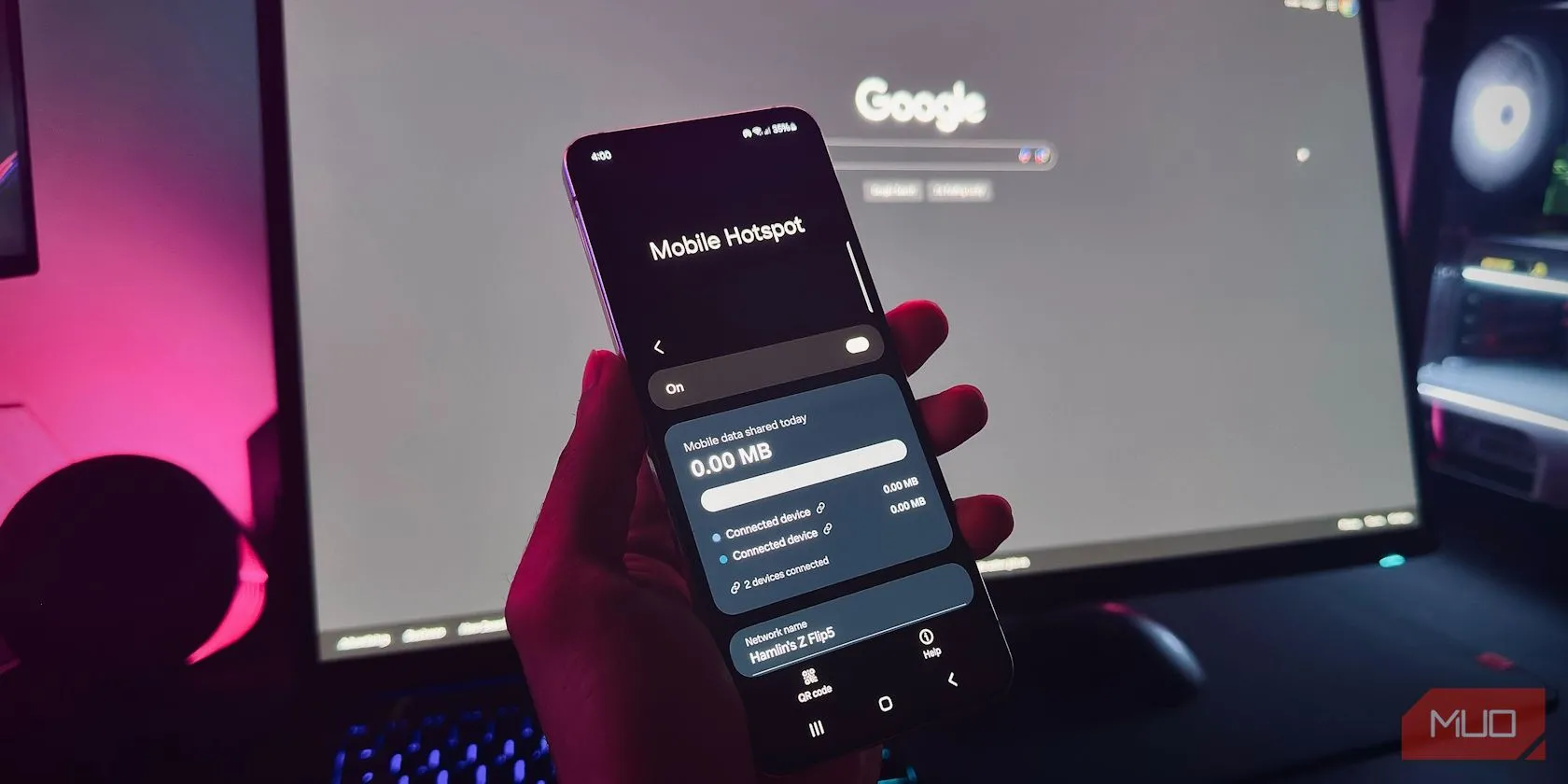 Người dùng tối ưu vị trí đặt điện thoại phát hotspot để có tín hiệu mạng tốt hơn