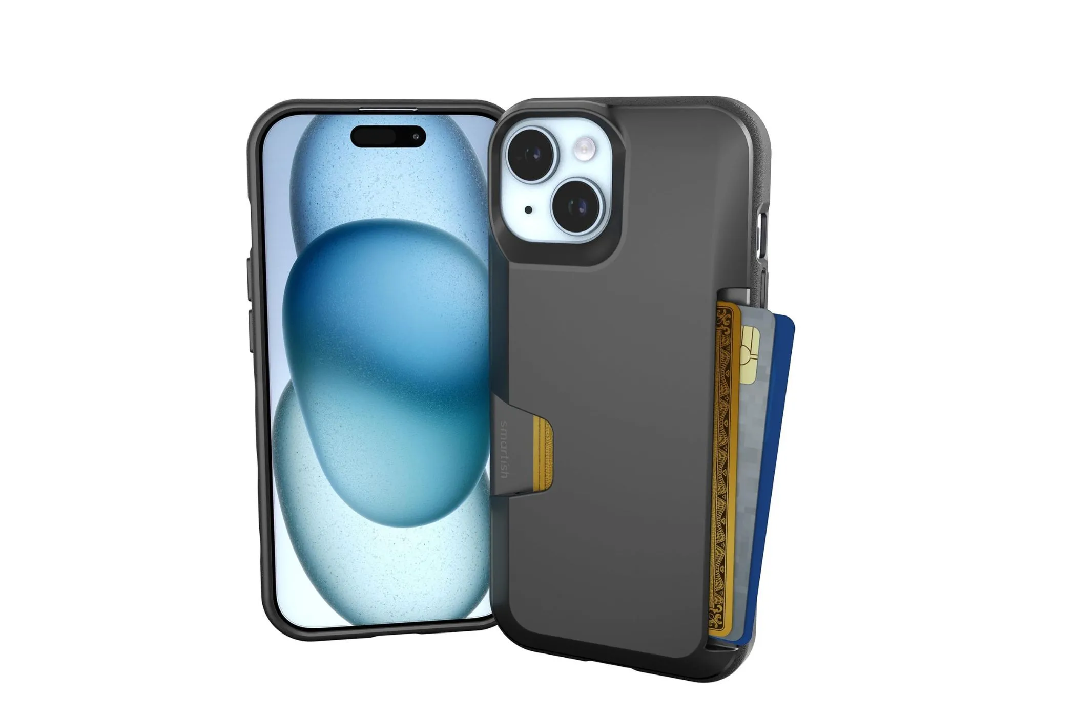 Ốp lưng ví Smartish Wallet Slayer Vol 1 dành cho iPhone 15 màu đen