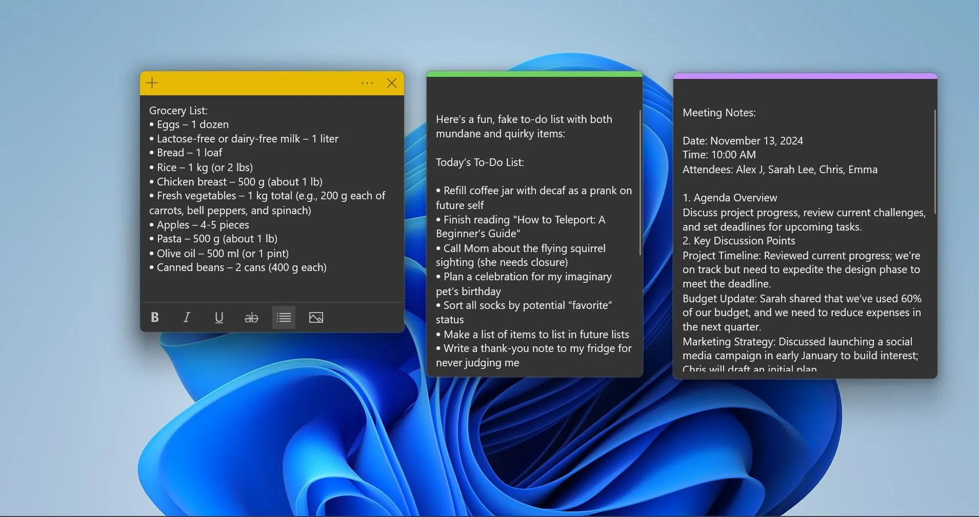 Sắp xếp tác vụ với Windows Sticky Notes