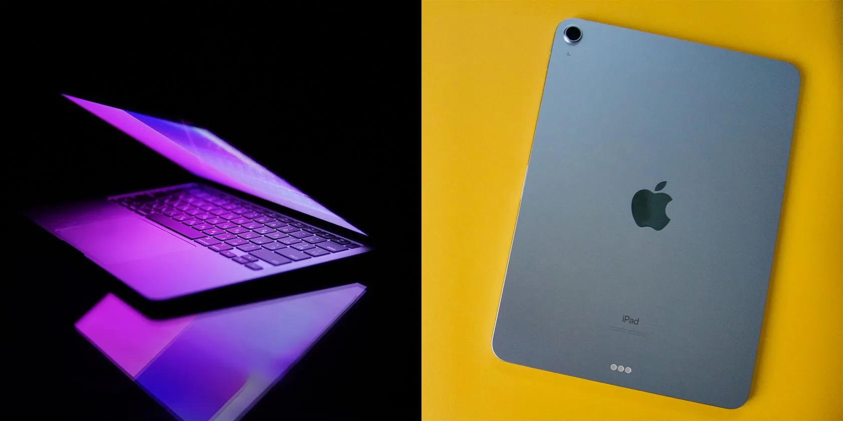 So sánh thiết kế và kích thước giữa MacBook Air M1 và iPad Air