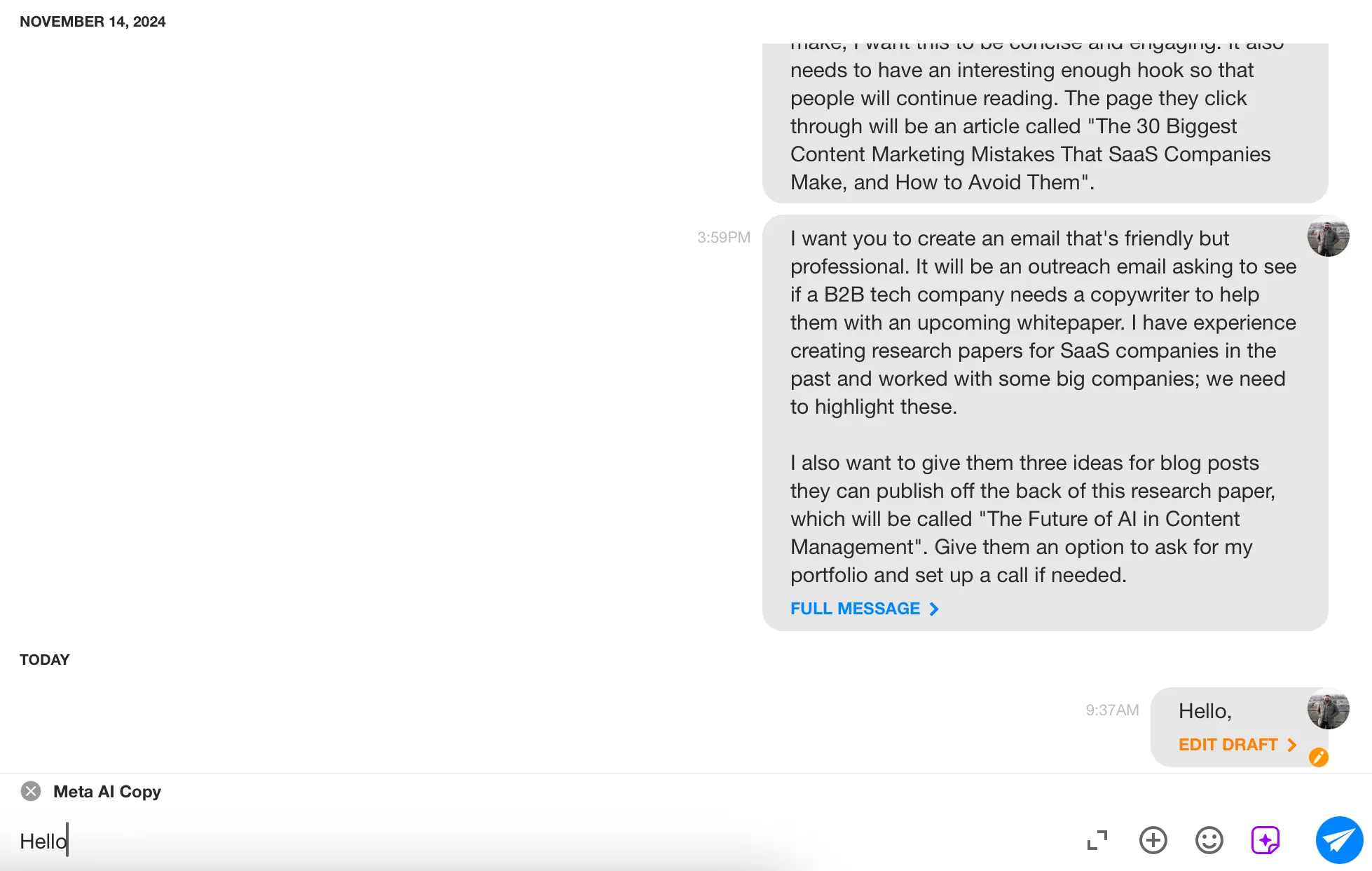 Sử dụng chế độ chat email trong ứng dụng Spike