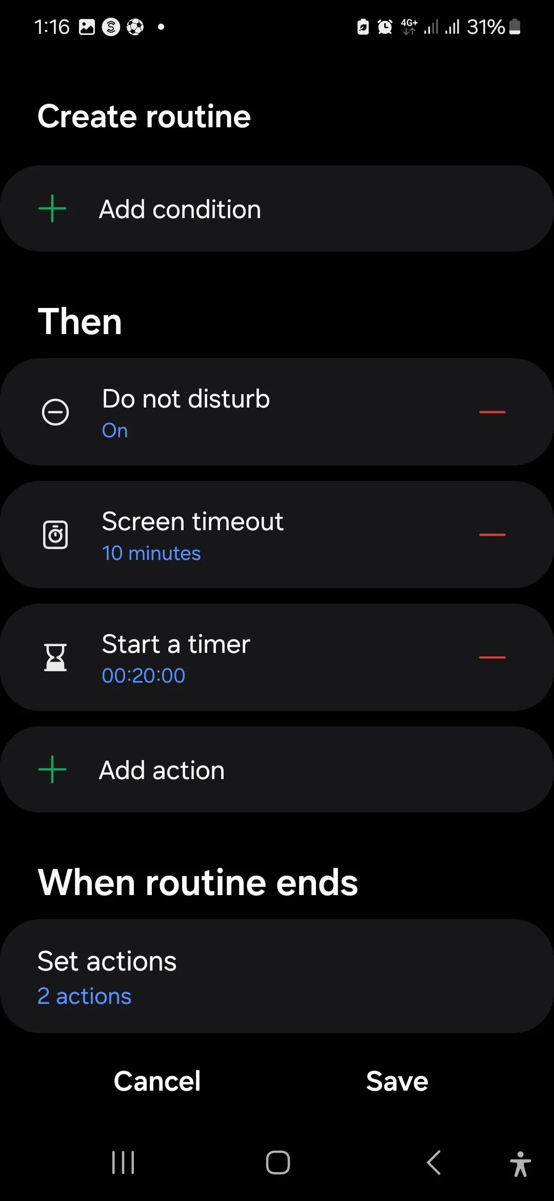 Thêm cài đặt cho Thói quen học Duolingo trên thiết bị Samsung