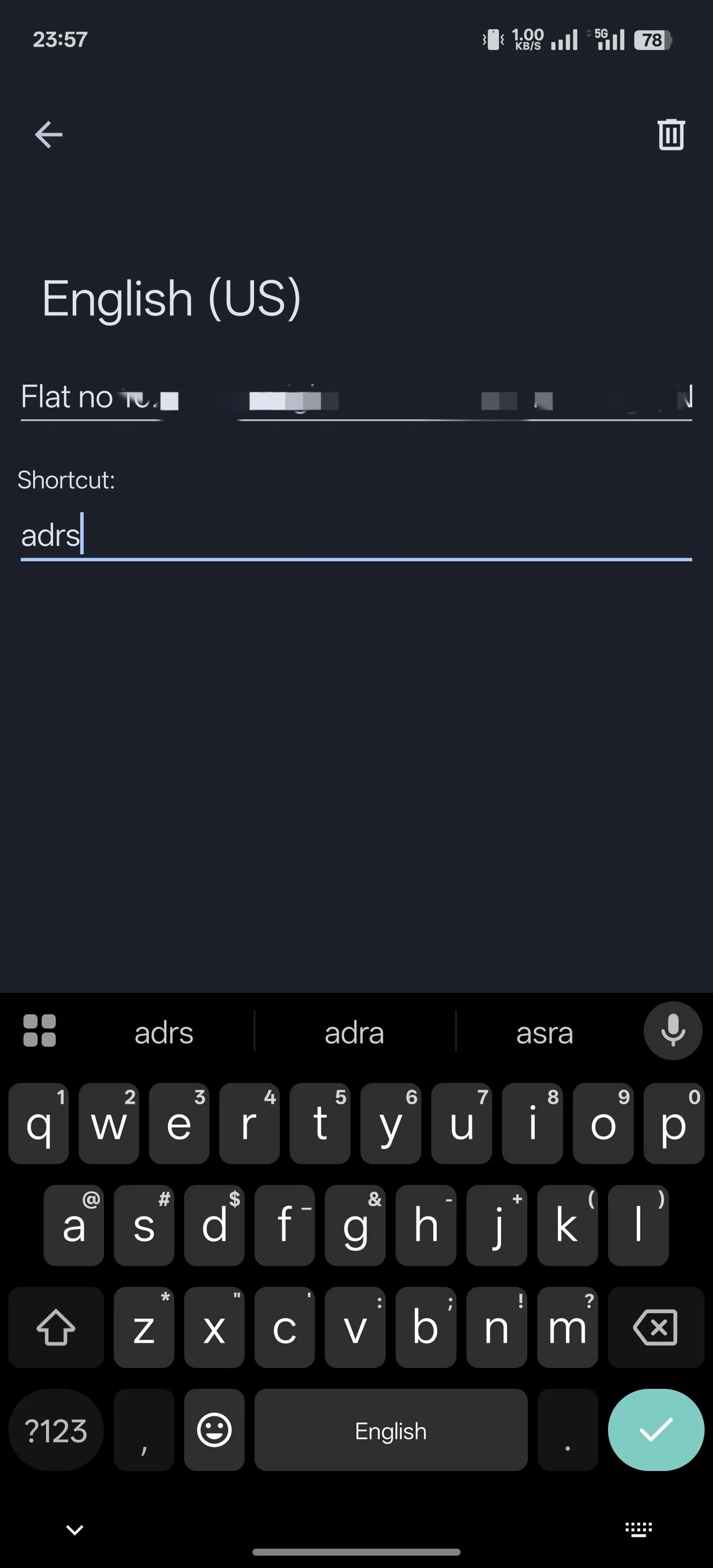 Thiết lập phím tắt văn bản mới trong Gboard giúp gõ nhanh các cụm từ thường dùng.