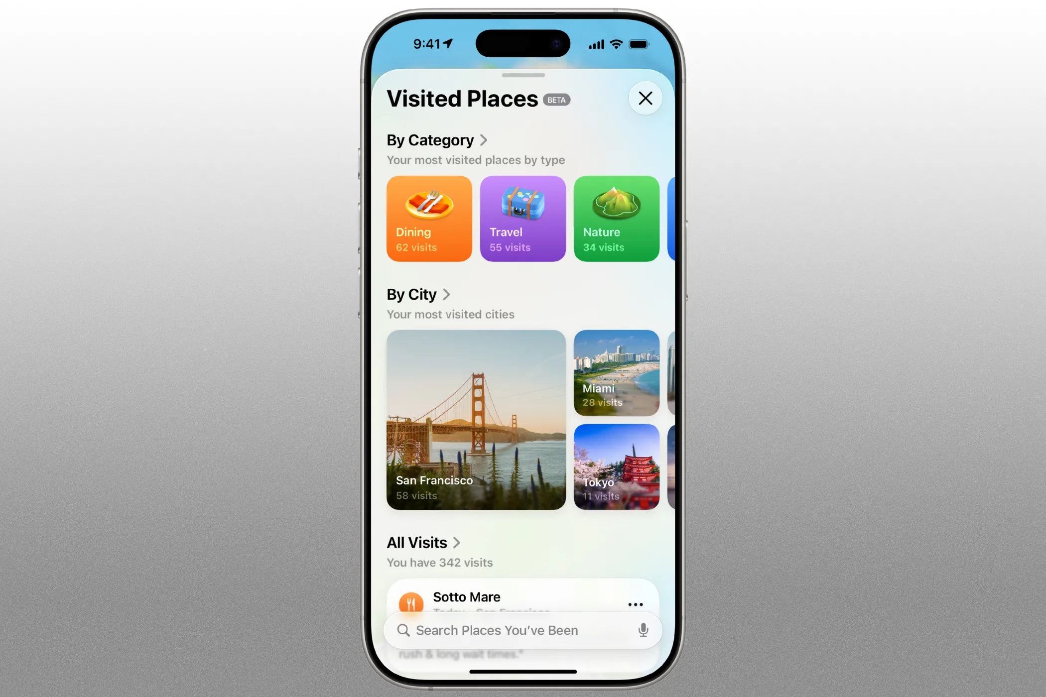 Tính năng Lịch sử Địa điểm trong Apple Maps trên iOS 26