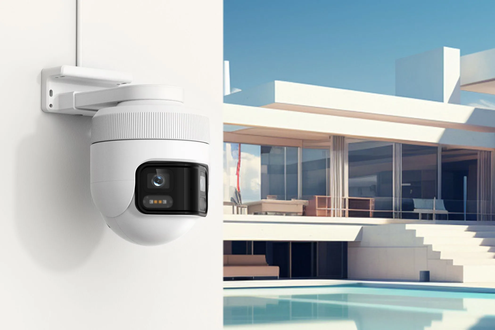 Tính năng phát hiện AI của camera IMILAB EC6 Panorama hoạt động hiệu quả ngoài trời