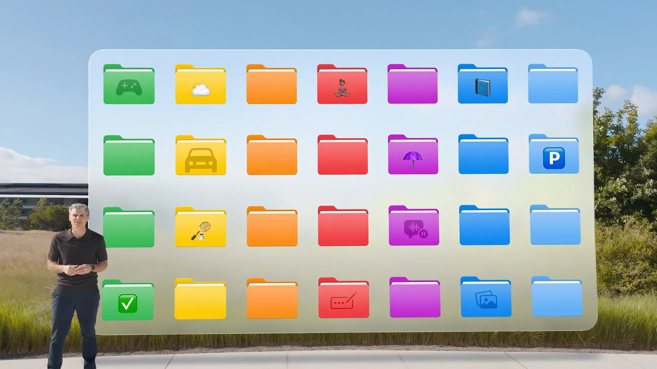 Tùy chọn thư mục có màu sắc mới trong iPadOS 26 hiển thị trên Dock