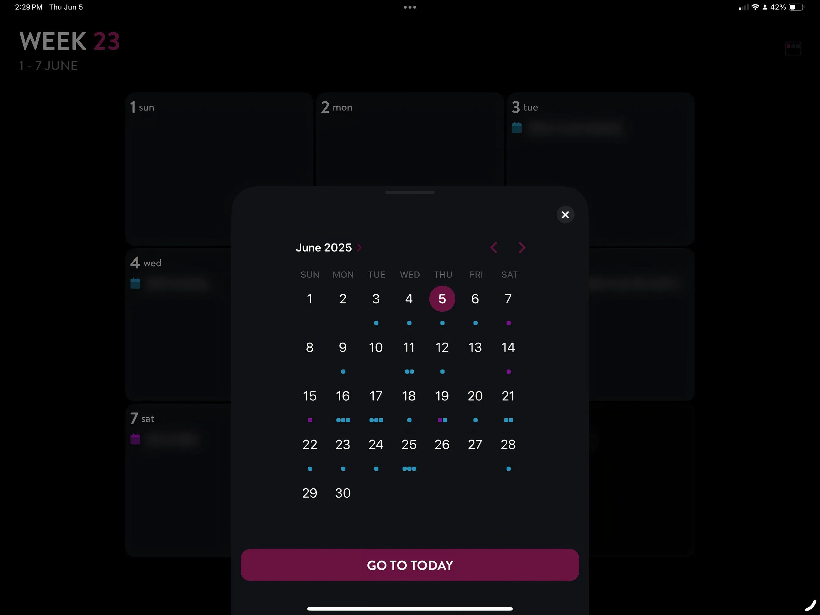 Ứng dụng Moleskine Planner trên iPad giúp quản lý lịch trình